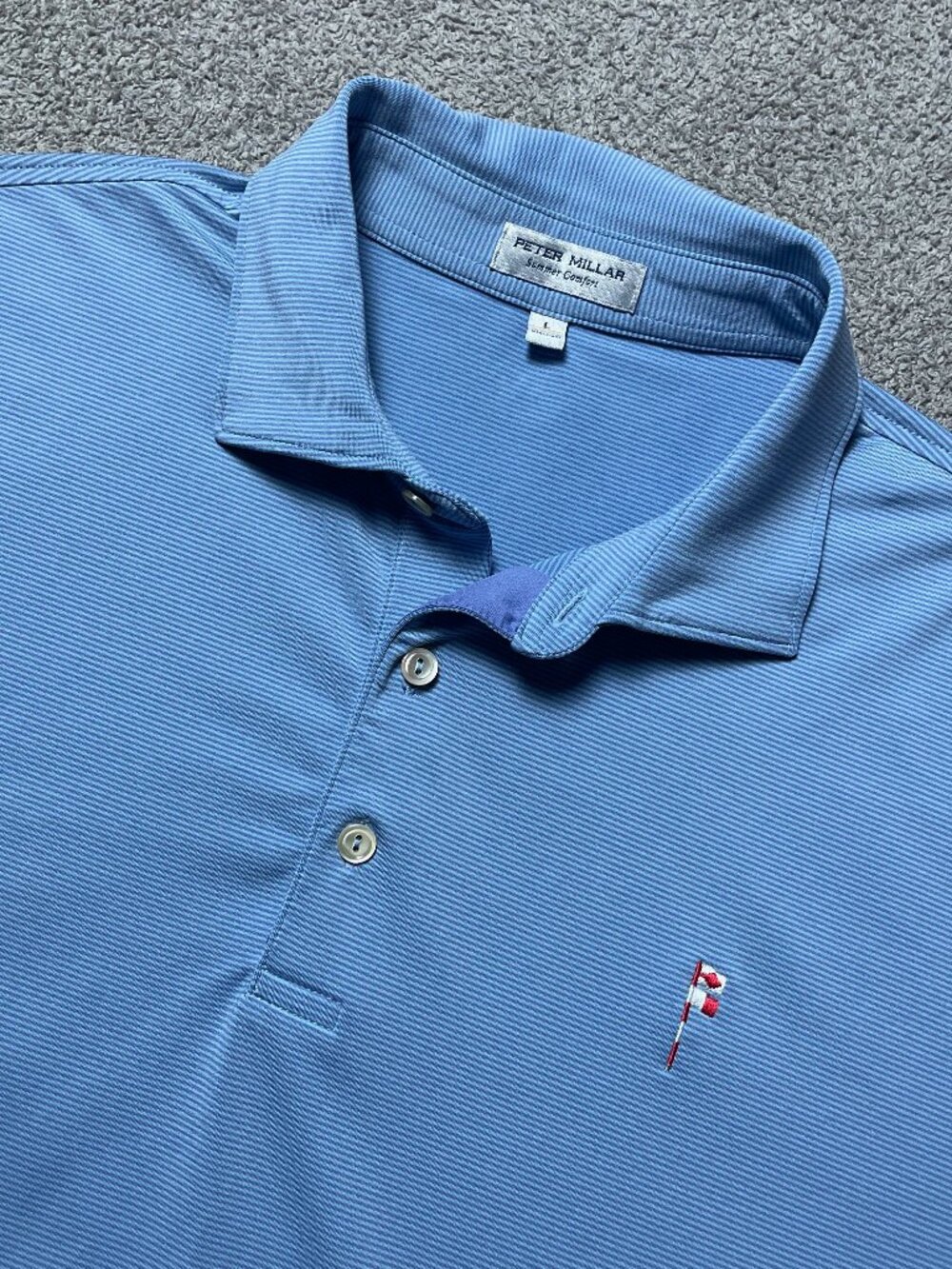 Peter Millar Summer Comfort Friar's Head Golf Club Performance Polo Men's Large